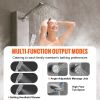 VEVOR Shower Panel System, 5 Shower Modes, Digital Display Shower Panel Tower, Rainfall, 8 Massage Jets, Tub Spout, 3-Setting Handheld Shower Head 59"