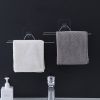 Stainless Steel Punch-Free Kitchen Bathroom Roll Paper Towel Rack Iron Rack Lazy Rag Bracket