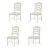 TOPMAX Vintage Traditional 7-Piece 82.7inch Extendable Dining Table Set with 23.6inch Removable Leaf, 4 Serrated Back Chairs and 2 Upholstered Back Di