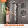 VEVOR Shower Panel System, 6 Shower Modes, LED & Display Shower Panel Tower, Rainfall, Waterfall, 4 Body Massage Jets, Tub Spout, Handheld Shower Head