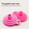 1PCS Red Multifunctional Silicone Funnel Mini Convenient Kitchen Folding And Sub Packaging Tools Kitchen Supplies