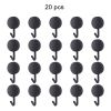 20pcs Self Adhesive Wall Hook Kitchen Bathroom Hook Strong Without Drilling Non-Marking Hook Door Towel Hanger Cute Hook Storage