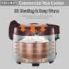 13.8QT/65 Cup Commercial Large Rice Cooker & Food warmer Non-stick Inner Pot Auto Warmer Mode 1350W Fast Cooking