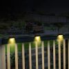 4pcs Solar Wall Light Garden Outdoor; Waterproof Stair Lights With Light Control; For Garden Yard Porch Wedding Party Decor