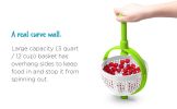 1pc Vegetable Drain Basket; Kitchen Vegetable Washing Basin; Salad Spinner; Fruit Washing Vegetable Basket; Kitchen Salad Washing Basin; Salad Fruit V